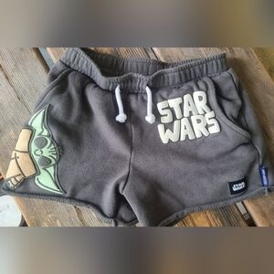 SPIRIT JERSEY / STAR WARS SZ 4T VGUC GRAY YODA logo print loose fit thick Shorts